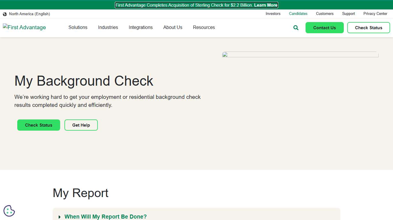 Applicant Background Check Results First Advantage